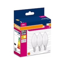 Osram Led Value Clb60 7,5w/827 3'lü E14 Duy Sarı Işık 2700k Led Mum Ampul 10c