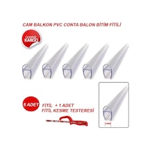 Cam Balkon Pvc Plastik Balon Ve Bitim Fitilleri 250 Cm Lik -10 Mm