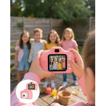 Şarjlı Mini Video Kamera Hd Fotoğraf Çekimli Uczzzçocukkamerasıpembe-19