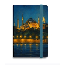 Ayasofya Ciltli Defter Siyah - Lacivert
