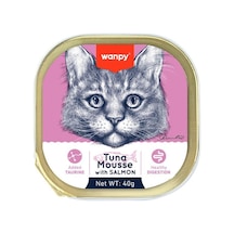 Wanpy Ton Balıklı Somonlu Alutray Yetişkin Kedi Konservesi 40 G