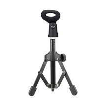 Xindoker Küçük Katlanabilir Mikrofon Tripodu - Mikrofon Tutucu İle Toplantılar, Konferanslar İçin Demir-pvc Malzeme Masaüstü Stant