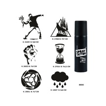 Dik Duruş Spray Tattoo Geçici Dövme Seti Dark Sprey Dövme Kiti