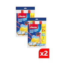 Vileda Supermocio Klasik 2'li + Ahşap Yedek Paspas