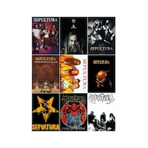 Metal Müzik Grupları - Sepultura Çoklu Sticker Seti Diğer