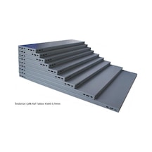 Rafburada 5 Adet Galvaniz Çelik Raf Tablası - Depo, Arşiv, Kiler, Dosya, Market Rafı-59x75 cm-1.50 mm