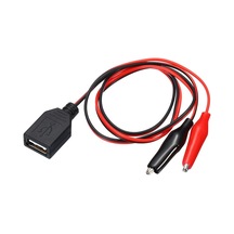 Powermaster Pm-28659 Usb Dişi Küçük Krokodil Uçlu 5v 2a Test Kablosu 60 Cm Akü Maşası Usb Kablo