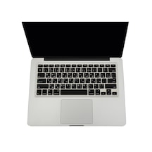 Arapça Klavye Apple Uyumlu MacBook Air Pro Klavye Koruyucu Ustip Eski Usb'li Model 2008/2017 İle Siyah