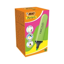 Bic Fosforlu Kalem Flat Highlighter Yeşil 12'li Paket Diğer