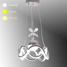 Tt333-1tpl-kr Tt Ayd. Dalgalı Model Krom Tek Toplu Led Avize Krom