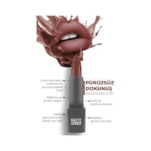 Yoğun Renk Veren Uzun Süre Kalıcı Nemlendirici Kadifemsi Mat Ruj - Lipstick 410 Rose 0