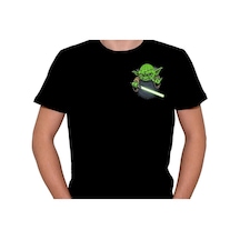 Yoda Işın Kılıcı Star Wars Cep Logo Tişört Unisex T-shirt 001