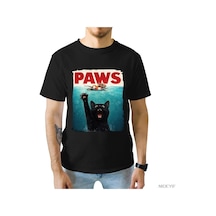 Tarzsokak Paws Parodi Kedi Fare T-shirt Erkekler Kadınlar Için % 100% Pamuk T Shirt Kısa Kollu Üstler 0 Çok Renkli