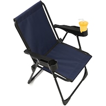 Silva Kamp Sandalyesi Bardaklıklı - Lacivert