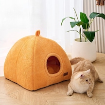 Suntek Köpek Yatağı Kitty Hideout Kış Yarı Kapalı Büyük
