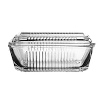 Tereyağlık 97711 - Tereyağı Cam Saklama Kabı Beyaz