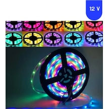 12 Volt Argb Pixel Magic Kayar 60 Led Ip 68 Dış Mekan 5 Metre