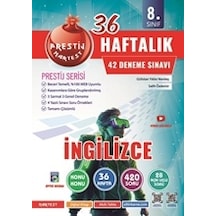 8. Sınıf Haftalık İngilizce 42 Deneme + 4 Yazılı Sınavı