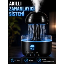 Mey İthalat Denizanası Tasarımlı Ultrasonik Hava Nemlendirici Rgb Led Işıklı Sessiz Buhar Makinesi