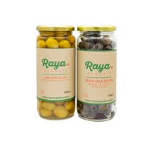 Organik Yeşil Zeytin Ve Siyah Zeytin 2 Li Set 500 Cc 300 G