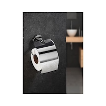 Buççin Online Mağaza Delmeye Son Yapışkanlı Tuvalet Kağıtlığı Wc Kağıtlık Tutucu Krom Yk-703 Metal Metalik Çok Renkli