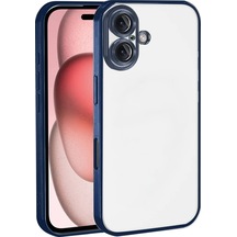 Apple iPhone  Uyumlu,  17 Razer Lensli Silikon - Lacivert