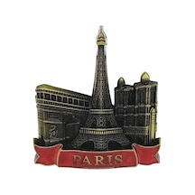Vintage Metal 3d Magnet Paris Fransa 7 Cm Diğer