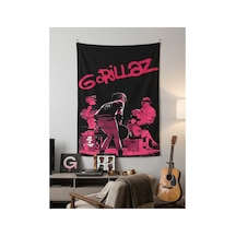 Owl Bag Gorillaz Music Group Desenli Tasarım Duvar Halısı