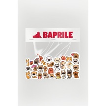 Sevimli Köpekler 80 Parça Sticker Paketi Kaliteli Su Geçirmez Laptop Termos Telefon Etiket Seti