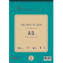 Sanatsal Pad Yağlı Boya Defteri A5 240gr 12 Yaprak Spiralli