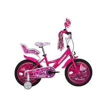 Bisan Rose Kız Çocuk Bisikleti 26cm V 16 Jant Metalik Pembe