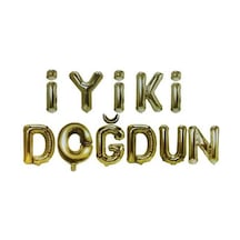 Folyo Balon 16 Inc Iyiki Doğdun Seti Altın P1-150