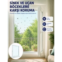Pencere Ve Balkon İçin Tek Kanatlı Kolay Takılan Sineklik Renk