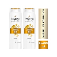 Onarıcı & Koruyucu 3 Ü 1 Arada Şampuan 400ml Yıpranmış Saçlar X 2 Adet Tüm Saç Tipleri