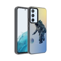 Teknocep Galaxy Uyumlu A14 Kılıf Desenli Dragon Sert Kapak - Astronot Astronot