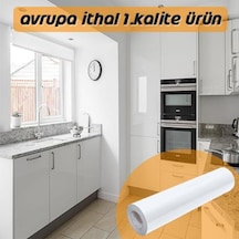 Parlak Beyaz Folyo Lake Görünüm Yapışkanlı Kaplama Folyosu (314439866)