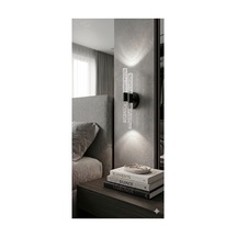 Bubbleflux Dubble Small 31 Cm Modern Tasarım Led Aplik - Duvar Lambası - Siyah - Pilli - Beyaz Led Siyah Pilli Duble