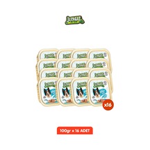 16 Adet Tahılsız Somonlu Köpek Yaş Maması Seti - 100gr X 16 Pate Alucup