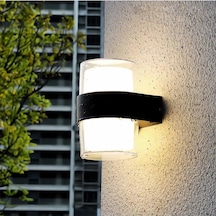 Tr 12 W İki Yönlü Led Duvar Aplik - Gün Işığı 3000k - Siyah - Ip54 - Ct-7048 Diğer