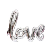 Folyo balon 20 inc love gümüş 50x40 cm pk:1
