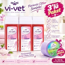 Vi-vet Roll-on Pudralı Sir Ağda 100 Ml X 3 Adet
