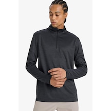 Defacto Defactofit Slim Fit Dar Kesim Dik Yaka Çabuk Kuruyan Nefes Alabilen Esnek Kumaş Fermuarlı Sporcu Uzun Kollu Body E9358ax25auar160 Antrasit