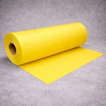 50 Metre Tek Parça 70 Cm Genişlik Elyaf Sarı Tela Kumaş Sarı Süsleme Kumaşı Sarı Mekan Dekor Kumaşı