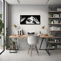 Metal Duvar Dekorasyonu Kadın 1 Metal Duvar Tablosu Pop Art 75 x 60