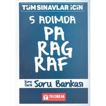 Tüm Sınavlar için 5 Adımda Paragraf Konu Özetli Soru Bankası Teor