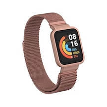 Xiaomi Redmi Watch Mi Watch Lite Uyumlu Krd-58 Metal Nvth Kordon-pembe