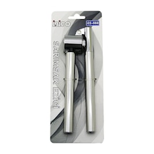 Lüks - Metal Çelik Sarımsak Ezici Kollu Pres Modeli Bx40 Açık Gri