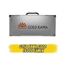Goldkama G500 El Feneri 15000 Lümen Metal Kutulu Altın