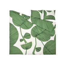 Ikea Kungscıssus Çift Kişilik Nevresim Takımı 220 X 240 Cm Beyaz - Yeşil