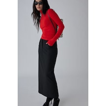 Suud Collection Siyah Mina Maxi Etek